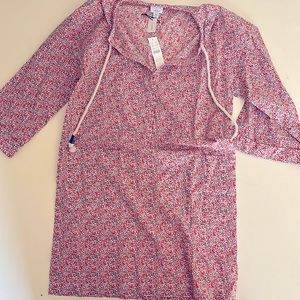 NWT J.Crew V-Neck Beach Tunic in Liberty Eloise Floral